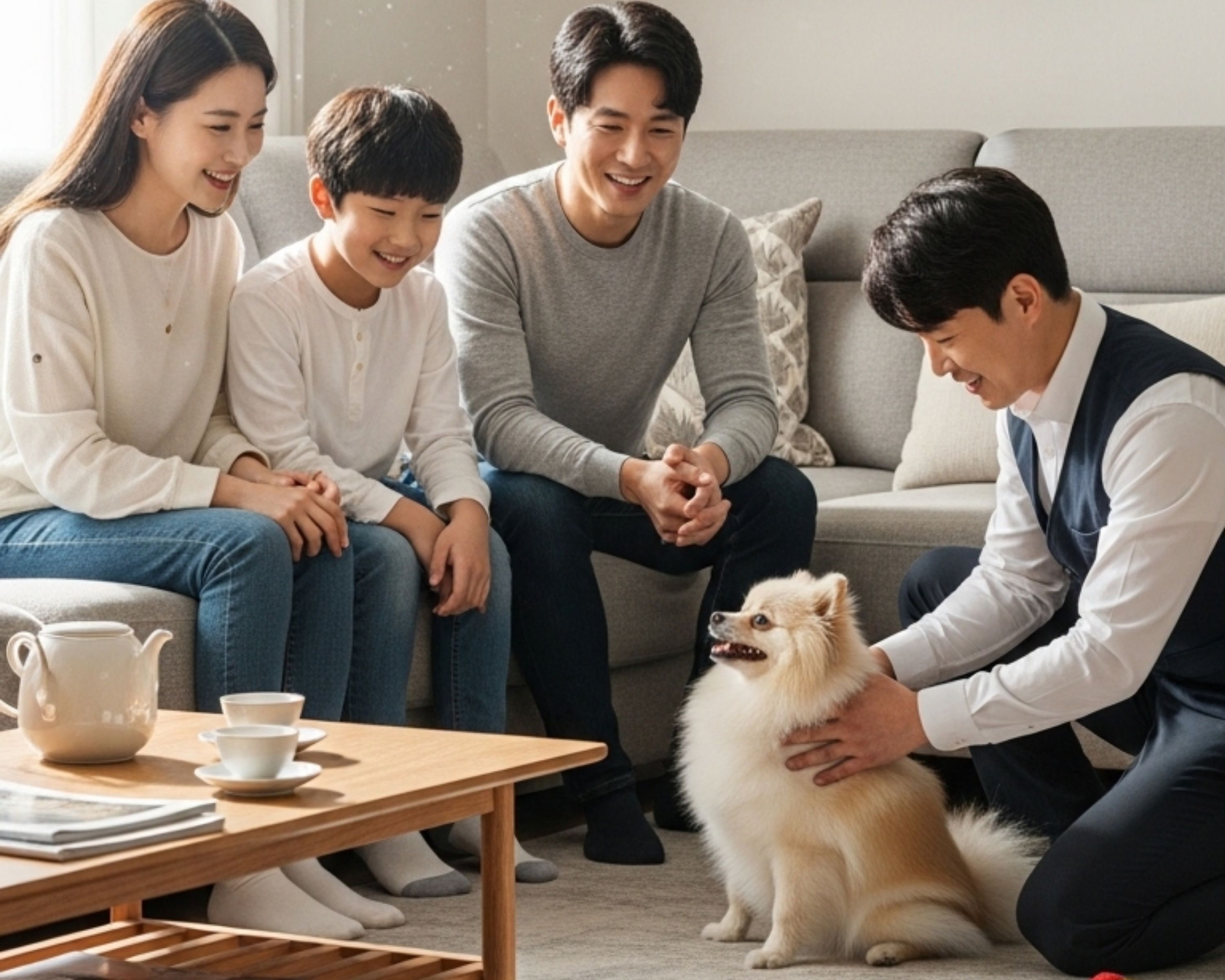 방문 훈련 사진